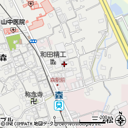 大阪府貝塚市森436周辺の地図