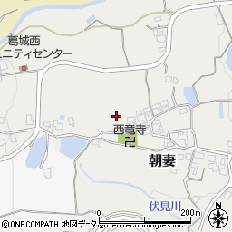 奈良県御所市朝妻周辺の地図