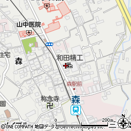 大阪府貝塚市森544周辺の地図