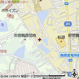 大阪府泉佐野市鶴原885-10周辺の地図