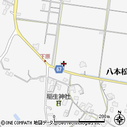 広島県東広島市八本松町原7162周辺の地図