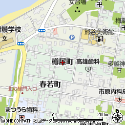山口県萩市樽屋町周辺の地図