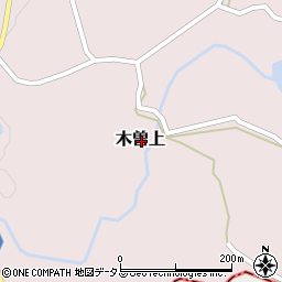 兵庫県淡路市木曽上周辺の地図
