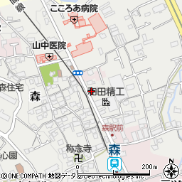 大阪府貝塚市森543周辺の地図