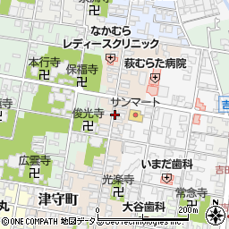 山口県萩市熊谷町周辺の地図