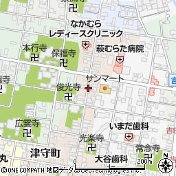 山口県萩市熊谷町周辺の地図