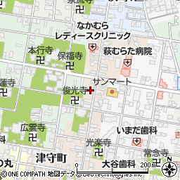 山口県萩市熊谷町88周辺の地図