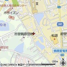 大阪府泉佐野市鶴原885周辺の地図