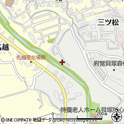 大阪府貝塚市森1055周辺の地図