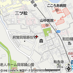 大阪府貝塚市森1039周辺の地図