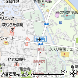 セブンイレブン萩古萩町店周辺の地図