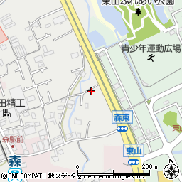 大阪府貝塚市森323周辺の地図