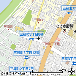 やき鳥・雀（ジャン）　三篠店周辺の地図