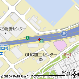 泉佐野南出口周辺の地図