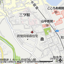 大阪府貝塚市森1042周辺の地図
