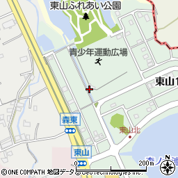 貝塚市立　青少年運動広場周辺の地図