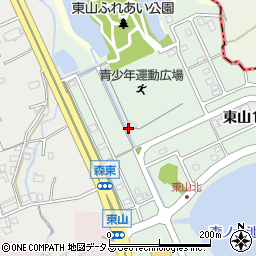 貝塚市立　青少年運動広場周辺の地図