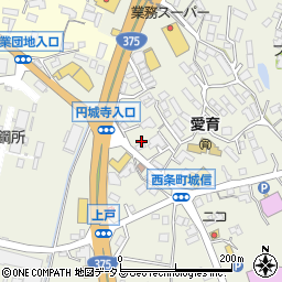 広島県東広島市西条町御薗宇6427周辺の地図