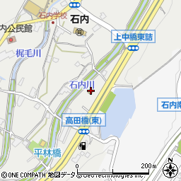 セブンイレブン広島石内バイパス店周辺の地図