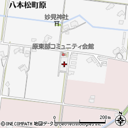 広島県東広島市八本松町原7475周辺の地図