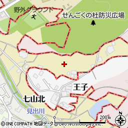 大阪府泉南郡熊取町七山北周辺の地図