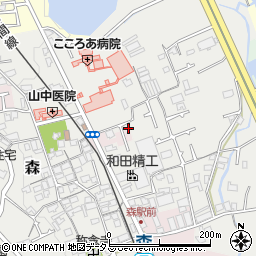 大阪府貝塚市森454周辺の地図