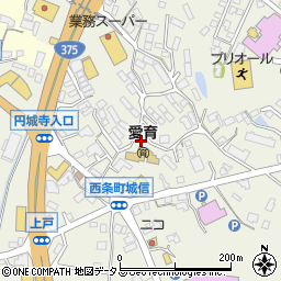 広島県東広島市西条町御薗宇6075周辺の地図