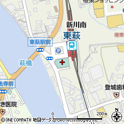 萩ロイヤルインテリジェントホテル周辺の地図