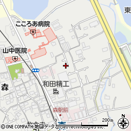 大阪府貝塚市森449周辺の地図