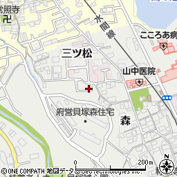 大阪府貝塚市森648周辺の地図