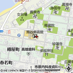 熊谷美術館周辺の地図