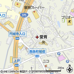 広島県東広島市西条町御薗宇6438周辺の地図