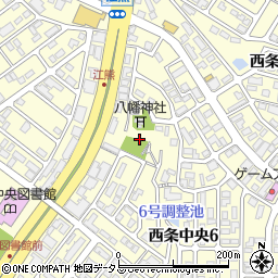 広島県東広島市西条中央周辺の地図