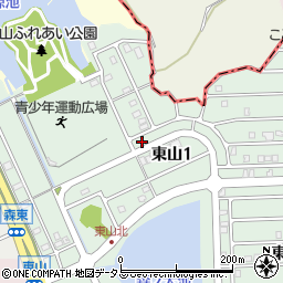 〒597-0046 大阪府貝塚市東山の地図