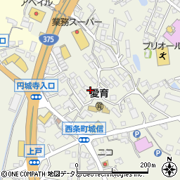 広島県東広島市西条町御薗宇6441-1周辺の地図