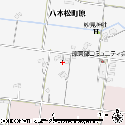 広島県東広島市八本松町原7449周辺の地図