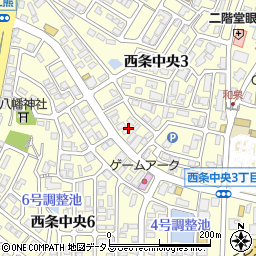 広島県東広島市西条中央3丁目24周辺の地図
