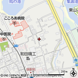 大阪府貝塚市森450周辺の地図