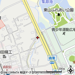 大阪府貝塚市森360周辺の地図