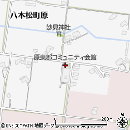 原東部コミュニティ会館周辺の地図
