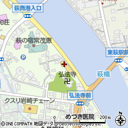 萩港線周辺の地図