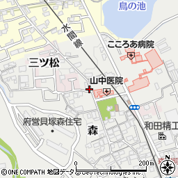 大阪府貝塚市森1043周辺の地図