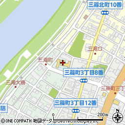 三瀧荘周辺の地図