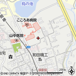 大阪府貝塚市森457周辺の地図
