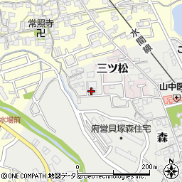 大阪府貝塚市森598周辺の地図