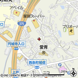 広島県東広島市西条町御薗宇6444周辺の地図