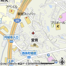広島県東広島市西条町御薗宇6445周辺の地図