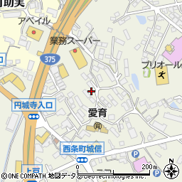 広島県東広島市西条町御薗宇6445-1周辺の地図