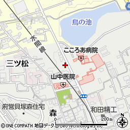 大阪府貝塚市森507周辺の地図