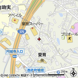 広島県東広島市西条町御薗宇6452周辺の地図